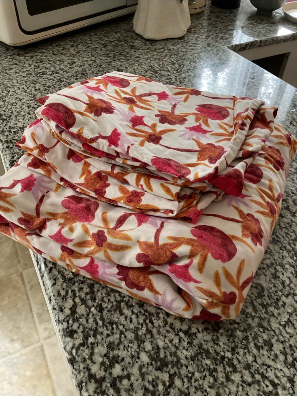 Opalhouse Jungalow king Sheet Set with Pink and Brown Floral Print